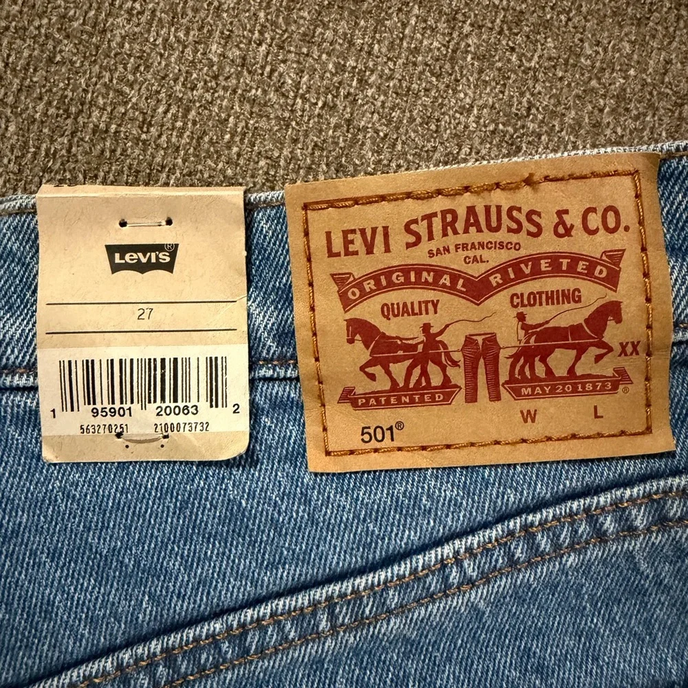 NWT Levi's 501 Original High Rise Denim Shorts - Picture 6 of 7